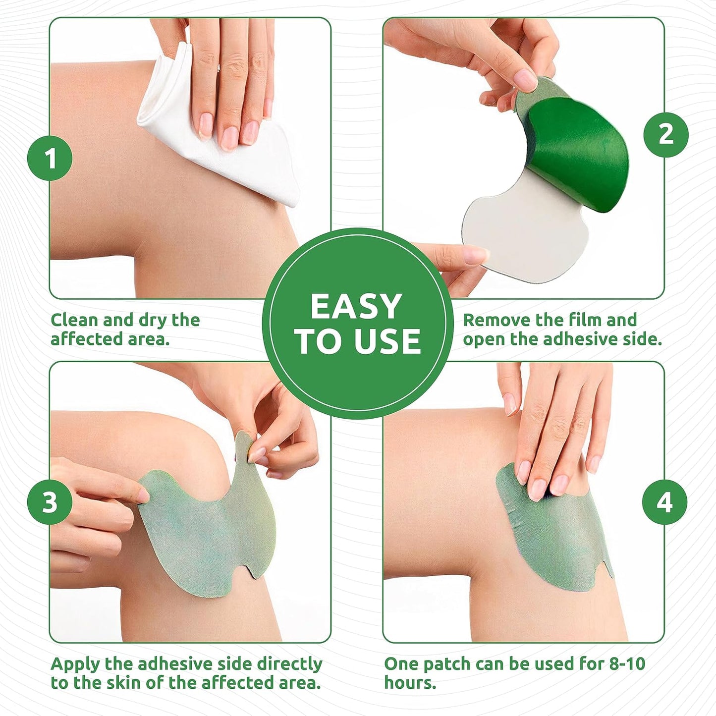 Knee Pain Relief Patch, Warming Herbal Plaster Pain Patches