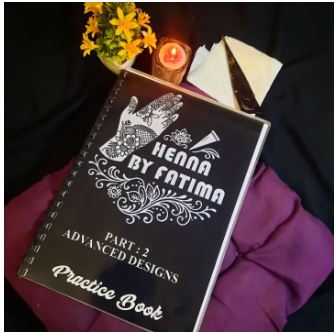 Mehndi Practice Book Henna By Fatima Practice book Learn Mehndi easily ( Practice Book with free mehndi)