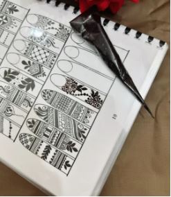 Mehndi Practice Book Henna By Fatima Practice book Learn Mehndi easily ( Practice Book with free mehndi)