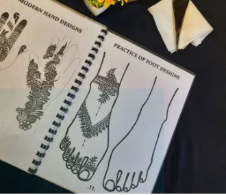 Mehndi Practice Book Henna By Fatima Practice book Learn Mehndi easily ( Practice Book with free mehndi)